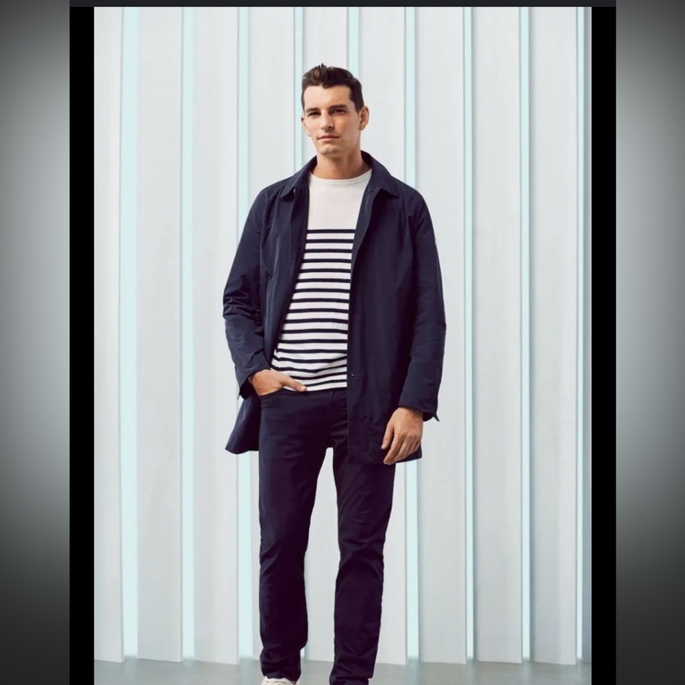 Gant Men's Breton Crew Sweater in Eggshell nautical stripe knit NWT COTTON $200